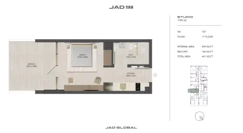 Floor plan, Studio