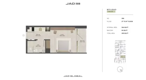 Floor plan, Studio
