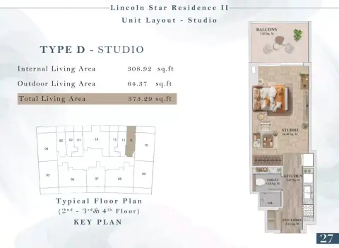 Floor plan, Studio