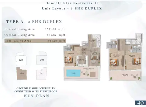 Floor plan, 3 Bed