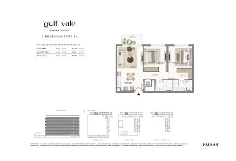 Floor plan, 2 Bed