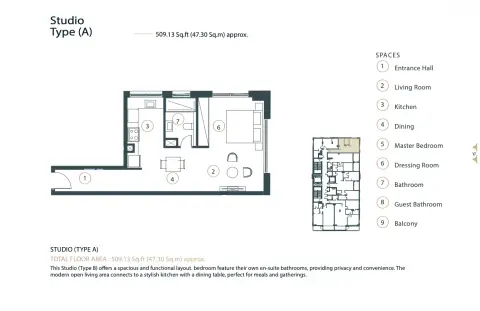 Floor plan, Studio
