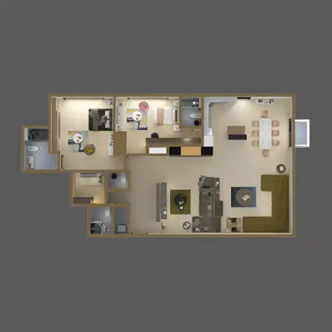 Floor plan, 2 Bed