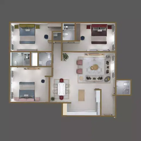 Floor plan, 3 Bed